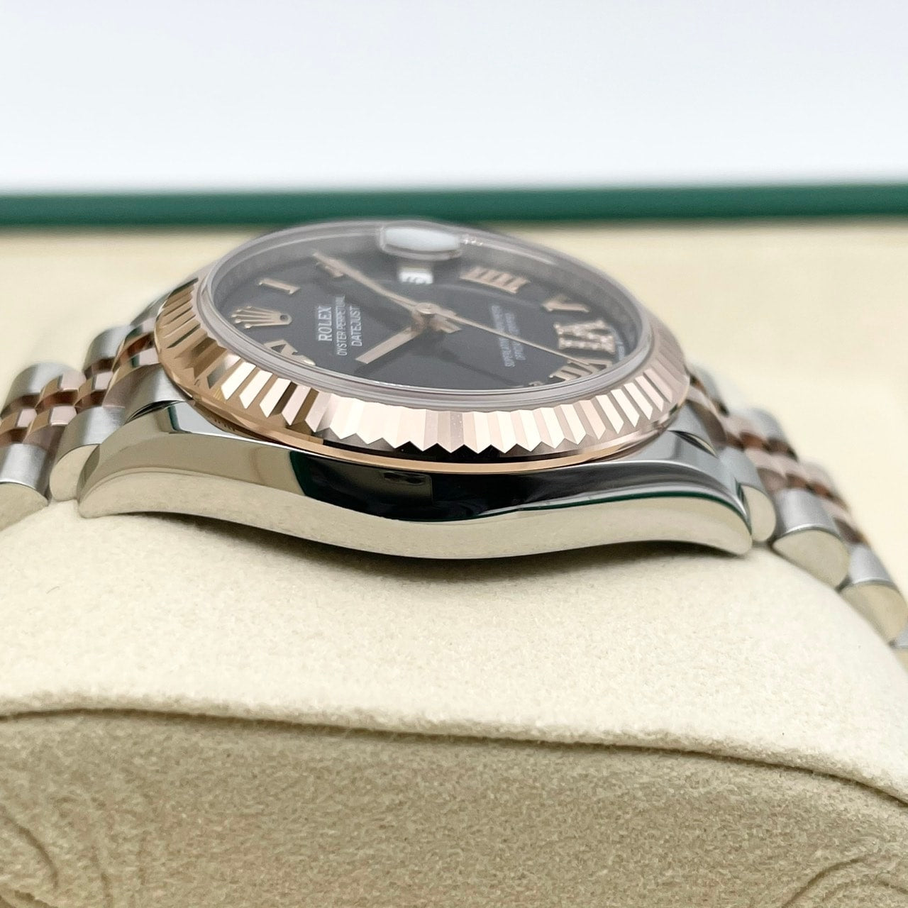 劳力士datejust 278271 Aubergine Everrose Gold Roman VI钻石禧年31mm