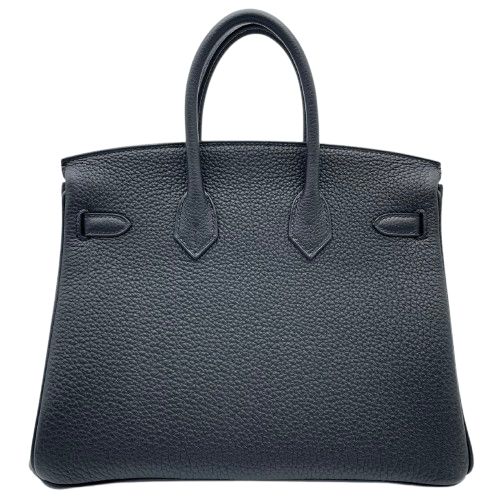 Hermes Birkin 25 Noir Togo Gold 하드웨어 W는 새겨 져 있습니다