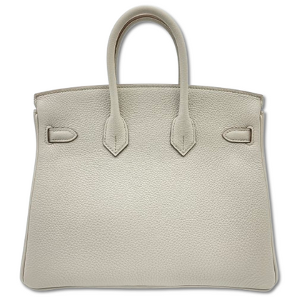 Hermes Birkin 25 Beton Togo Gold 하드웨어 W는 새겨 져 있습니다