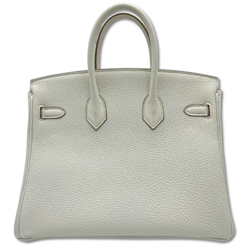 Hermes Birkin 25 버섯 토고 골드 ​​하드웨어 B가 새겨 져 있습니다