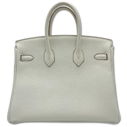 Hermes Birkin 25 버섯 토고 골드 ​​하드웨어 B가 새겨 져 있습니다