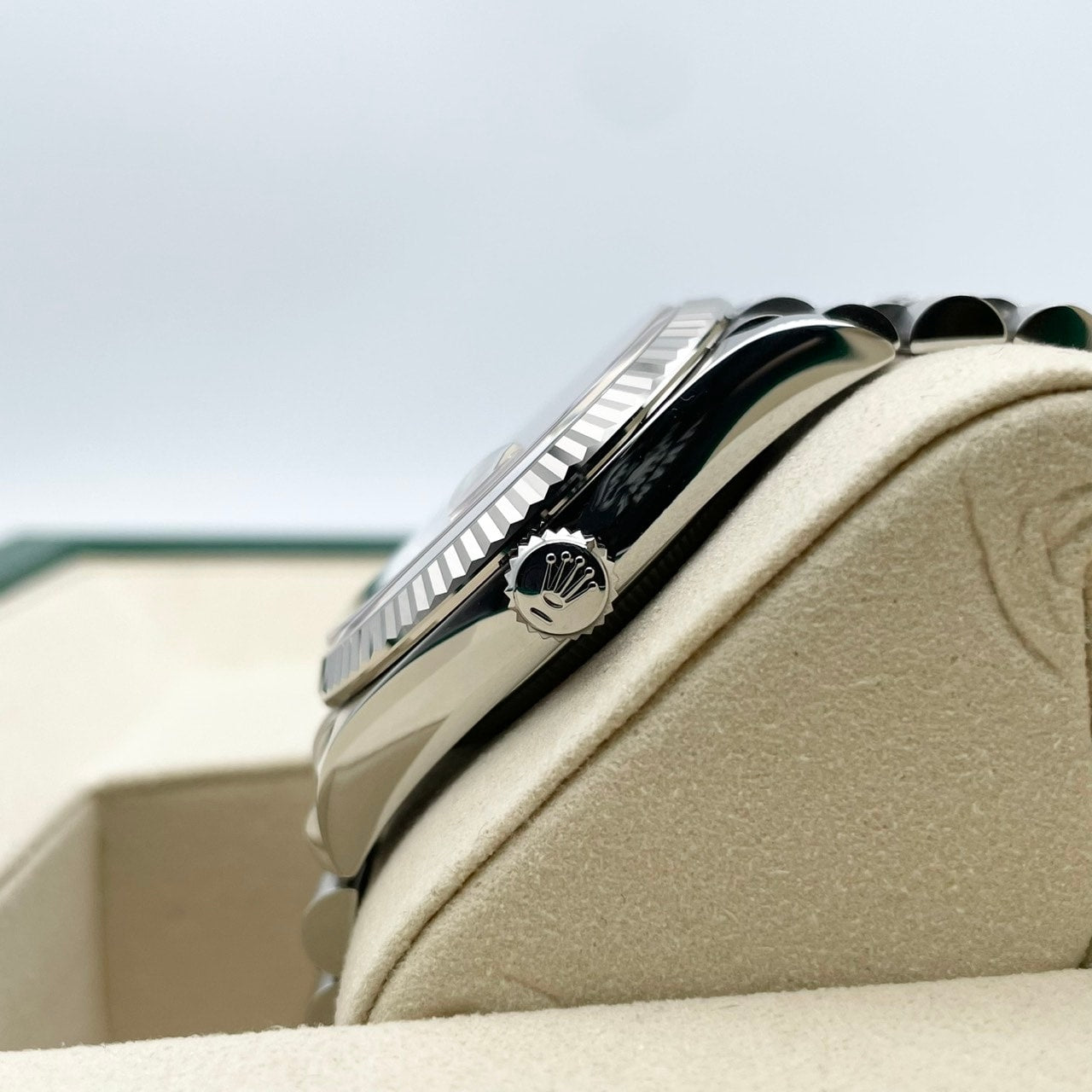 二手劳力士datejust 126234粉红色6:00 9:00禧ybilee手镯36mm