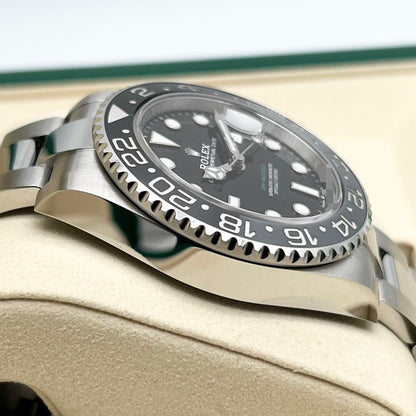Pre-Owned Rolex GMT Master II 126710GRNR Black Oyster Bracelet 40mm