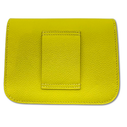 プレオウンド エルメス コンスタンススリム ライム/ナタ エヴァーカラー シルバー金具 U刻印