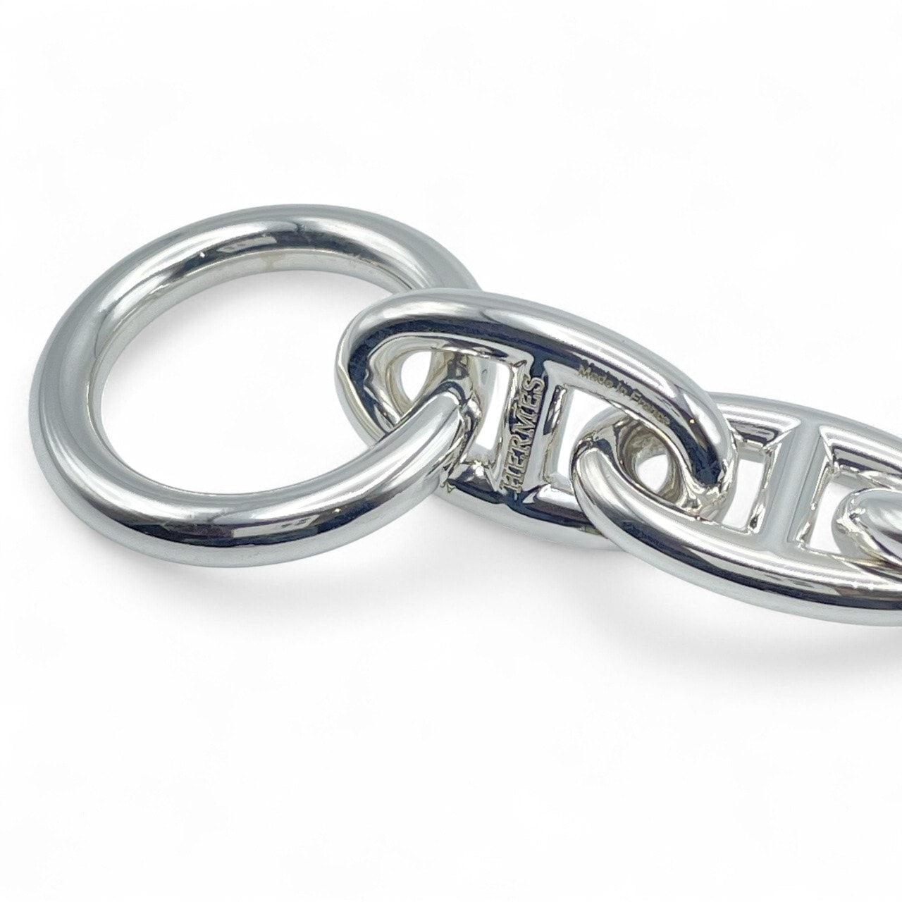 プレオウンドエルメス シェーヌ・ダンクル ブレスレット GM シルバー925 11コマ