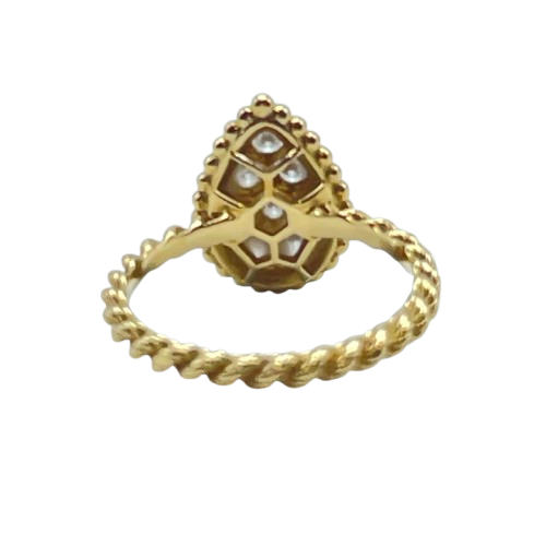 プレオウンドブシュロン セルパンボエムリング スモール 48（7号） JRG02144 イエローゴールド・ダイヤモンド