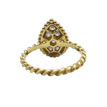 プレオウンドブシュロン セルパンボエムリング スモール 48（7号） JRG02144 イエローゴールド・ダイヤモンド