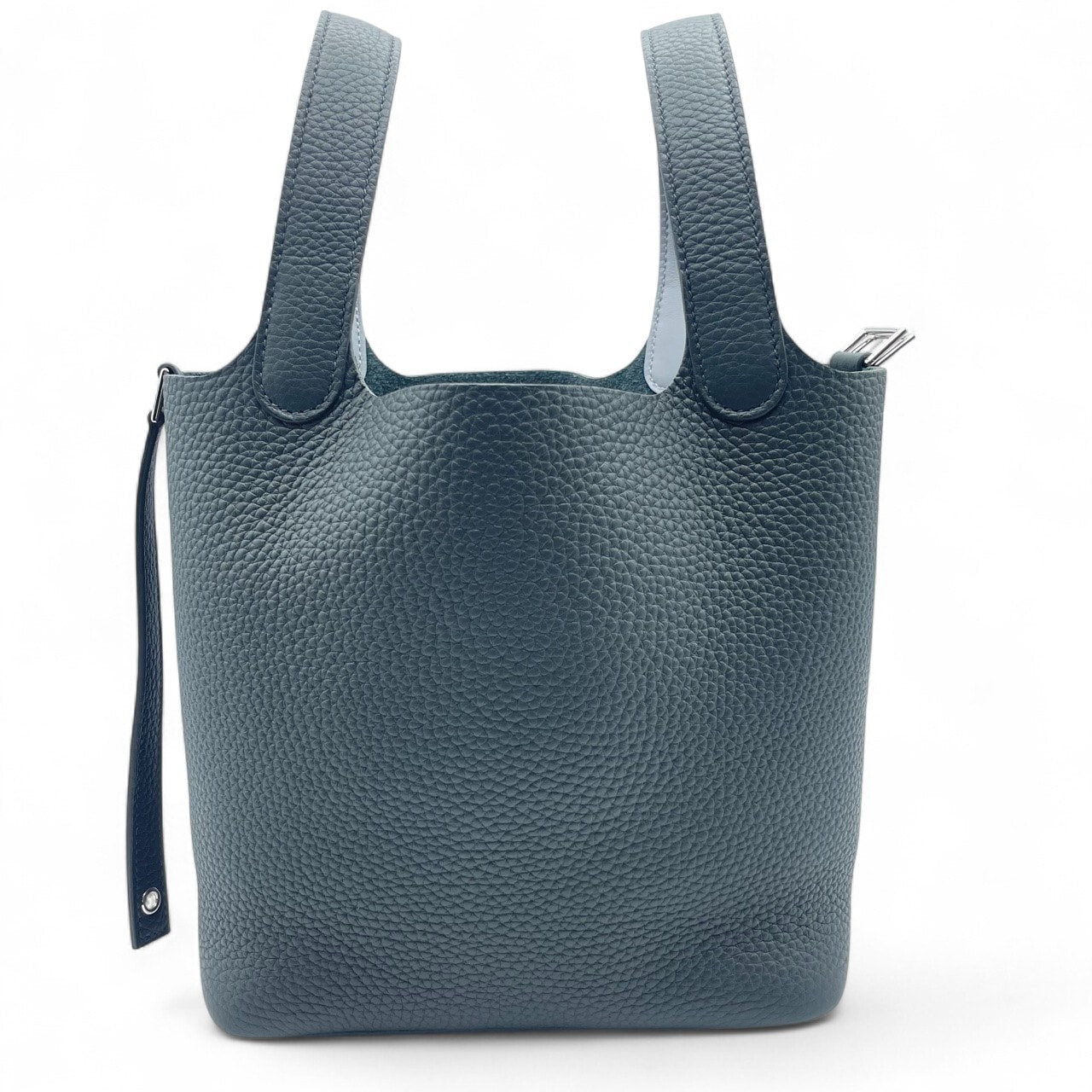 二手 Hermes Picotin Lock Eclat PM Vert Mangrove/Guri Pantin Taurillon Clemence 银色五金件 K Stamp