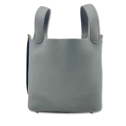 Pre-owned Hermes Picotan Lock PM Grimeyer Taurillon Clemence Gold hardware K stamp