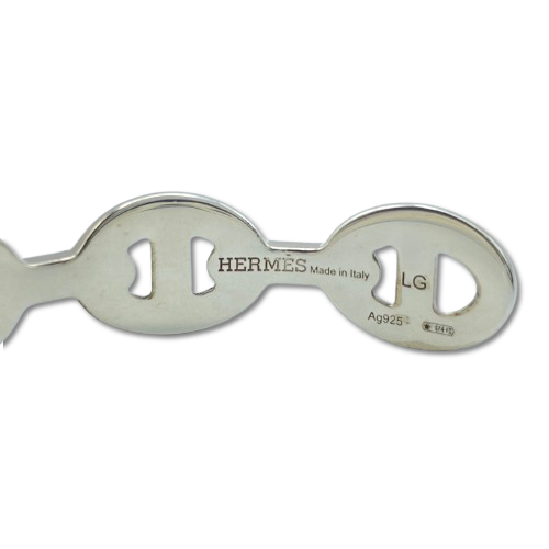 プレオウンドエルメス シェーヌ・ダンクル アンシェネ ブレスレット LG シルバー925