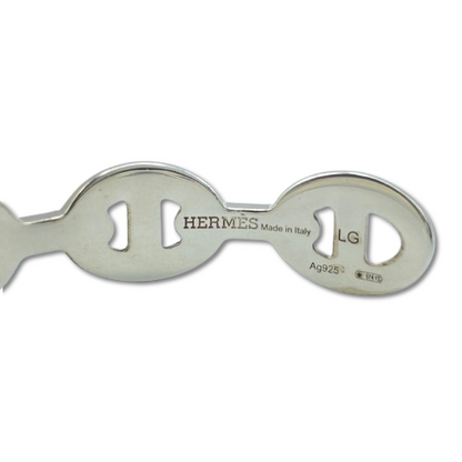 プレオウンドエルメス シェーヌ・ダンクル アンシェネ ブレスレット LG シルバー925