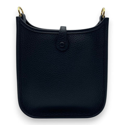 중고 에르메스 미니 에블린 아마존 TPM 느와르 토뤼옹 클레망스 골드 하드웨어 W 스탬프 있음