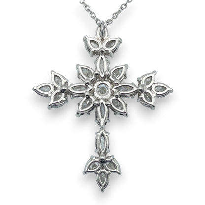 プレオウンドハリーウィンストン マーキー・クロス・ペンダント PEDPRESMMQ シルバー ダイヤモンド プラチナ