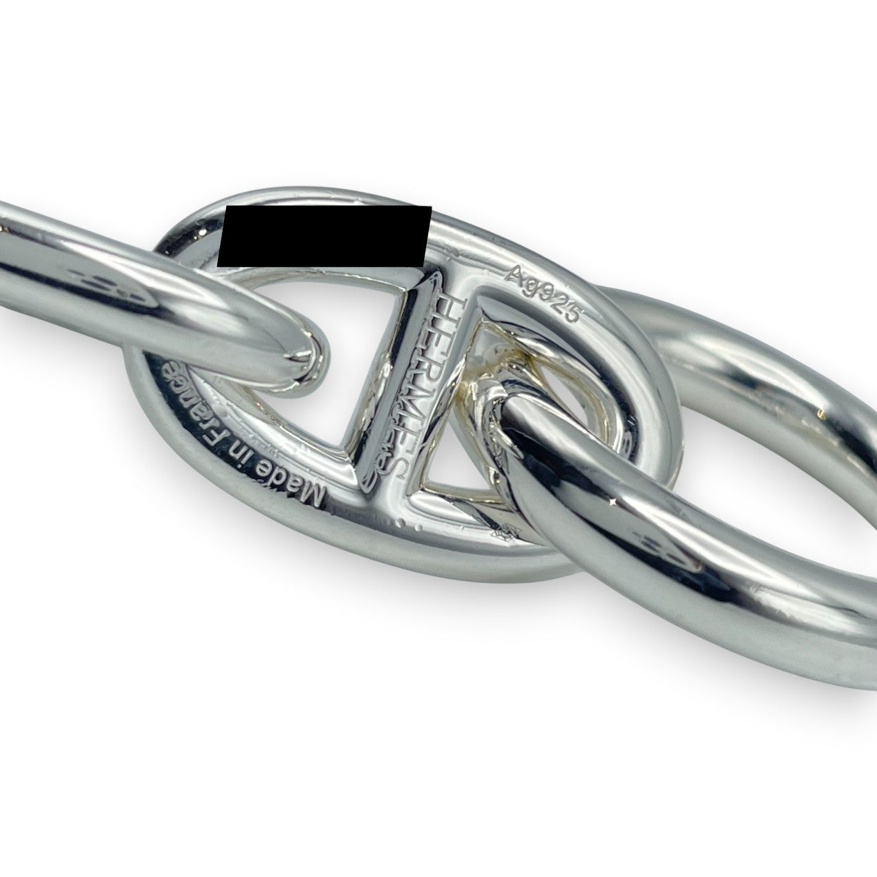 プレオウンドエルメス シェーヌ・ダンクル ブレスレット TGM シルバー925 10コマ