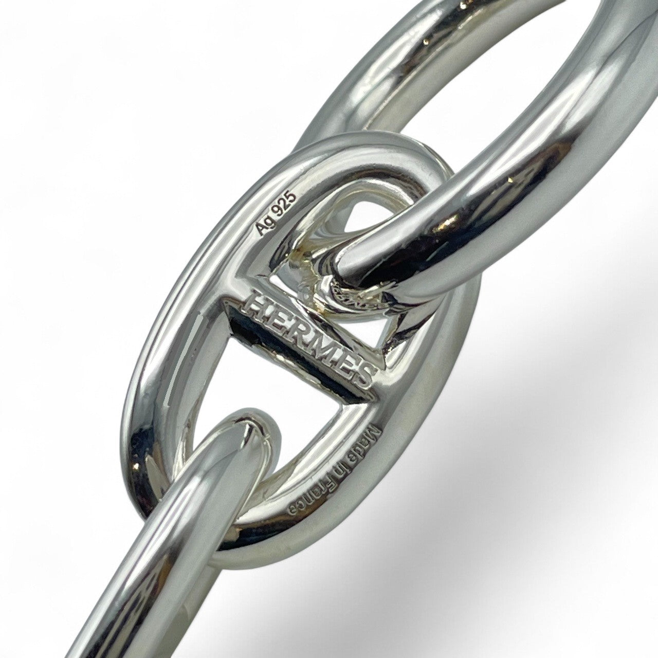 プレオウンドエルメス シェーヌ・ダンクル ブレスレット TGM シルバー925 10コマ