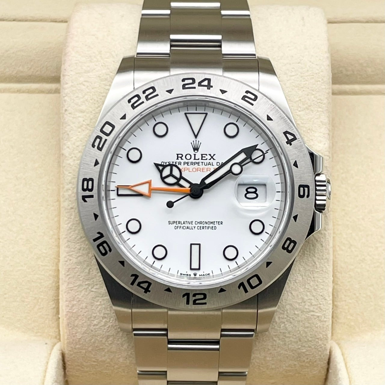 二手劳力士探险家II 226570白色牡蛎手链42mm