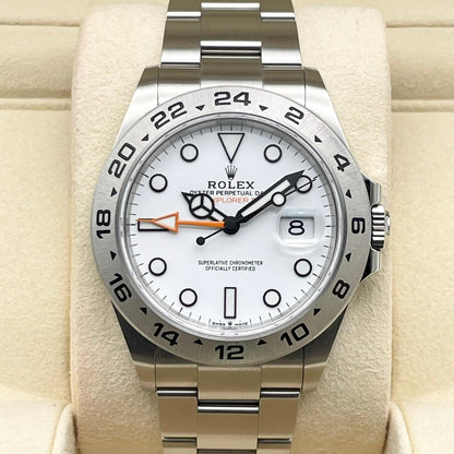 二手劳力士探险家II 226570白色牡蛎手链42mm
