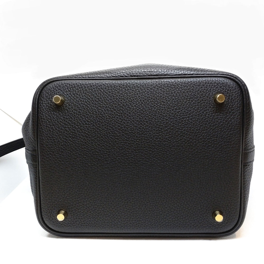 Pre-Owned Hermes Picotin Rock MM Torillon Clemence Black