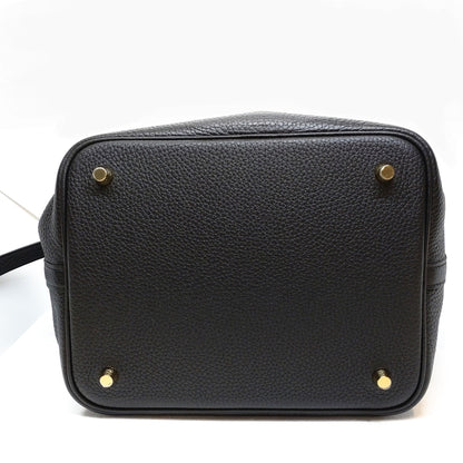 Pre-Owned Hermes Picotin Rock MM Torillon Clemence Black