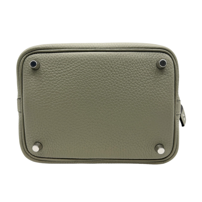 [聖誕節特價價格] Hermes Picotin Lock PM Sage Torillon Clemence Silver Fittings B刻有