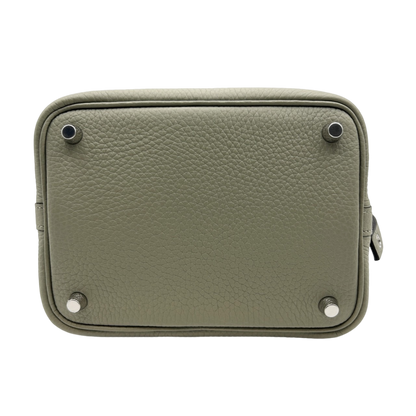 [聖誕節特價價格] Hermes Picotin Lock PM Sage Torillon Clemence Silver Fittings B刻有