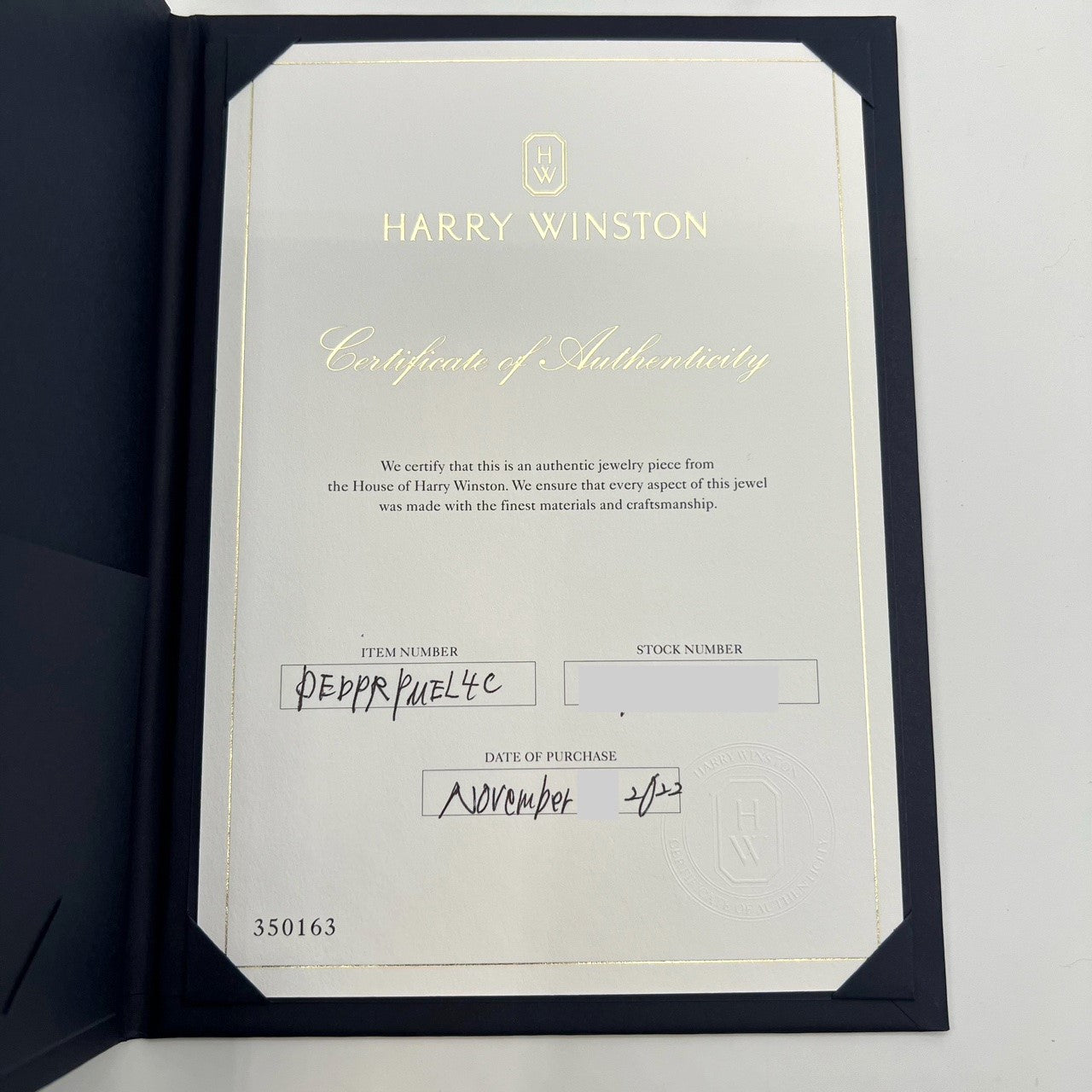 사전 소유의 Harry Winston Loop Pedprpmel4c
