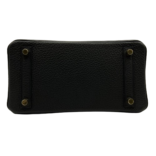 Hermes Birkin 25 Noir Togo Gold Hardware B가 새겨 져 있습니다