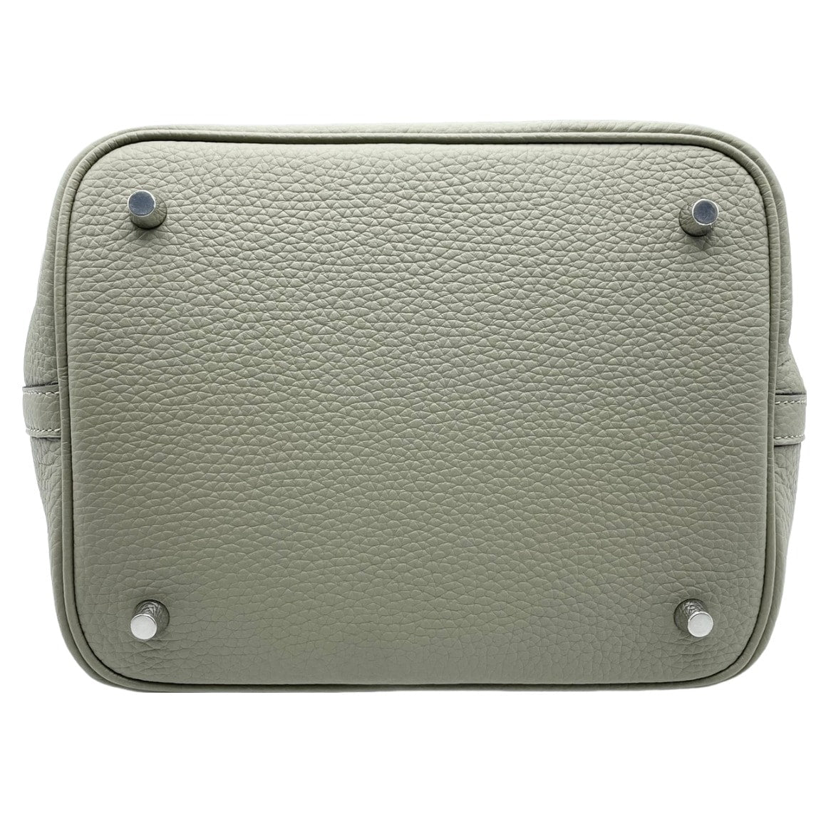 [現金特價]愛馬仕皮皮蛋白鎖MM Sage Torillon Clemence Silver Fittings W刻有