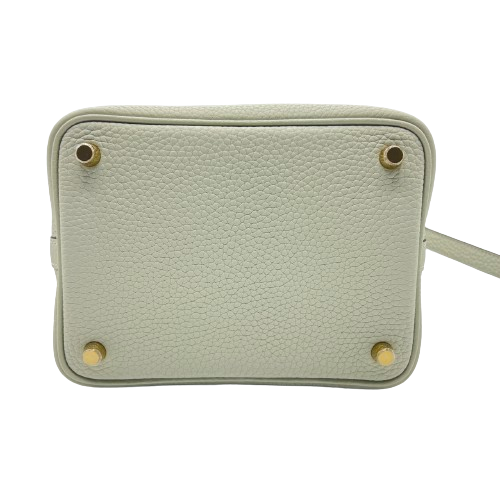 Pre-Owned Hermes Picotin Lock PM Grineve Torillon Clemence Gold Hardware B Engraved