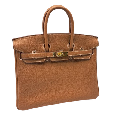 愛馬仕伯金（Hermes Birkin）25金色多哥金色硬件B刻
