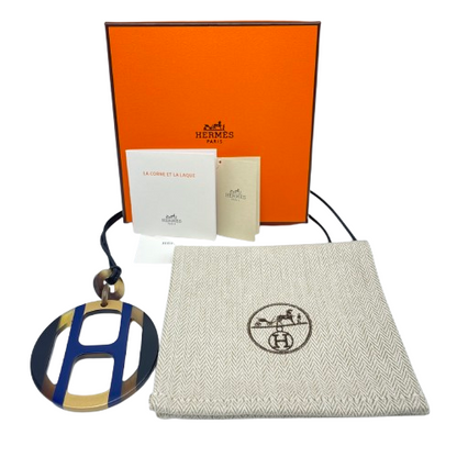 Hermes H Equipe 水牛角漆吊坠
