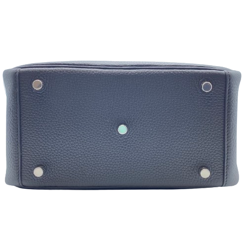[Cash Price] Hermes Lindy 26 Noir Torillon Clemence Silver Fittings B Engraved