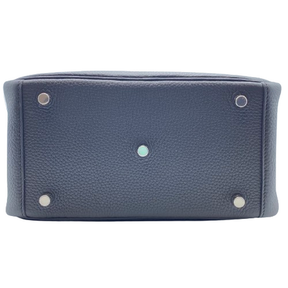 [Cash Price] Hermes Lindy 26 Noir Torillon Clemence Silver Fittings B Engraved