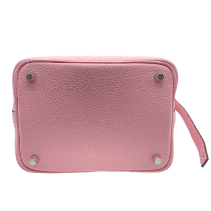 [Cash Special Price] Hermes Picotin Lock PM Rose Sakura Torillon Clemence Silver Fittings B Engraved