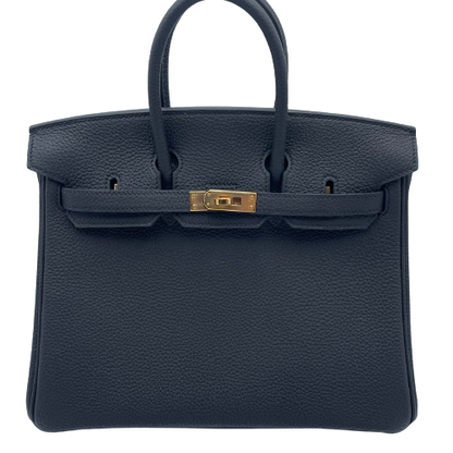 Hermes Birkin 25 Noir Togo Rose Gold Hardware D 조각