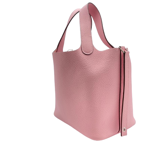 [現金特價]愛馬仕picotin lock pm玫瑰sakura torillon clemence silver fittings b刻