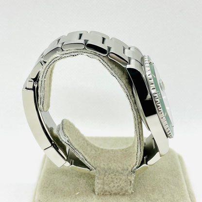 Pre-Owned Rolex Submariner Date 126610LV Oyster Bracelet Black Green