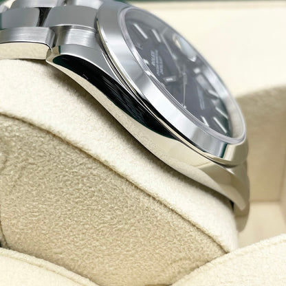 사전 소유의 롤렉스 날짜 주행 126300 블랙 굴 팔찌 41mm