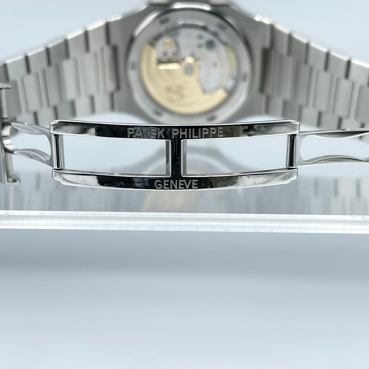 Pre-Owned Patek Philippe Nautilus 5711/1A?010 Stainless Steel Black/Blue 40mm