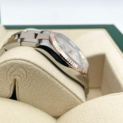 プレオウンド ロレックス デイトジャスト 126231G シルバー　フルーテッドモチーフ 10Pダイヤ オイスターブレス 36mm