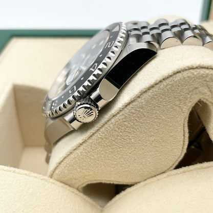[2024 년의 새로운 릴리스! ! Rolex GMT 마스터 II 126710GRNR 검은 요빌 팔찌 40mm