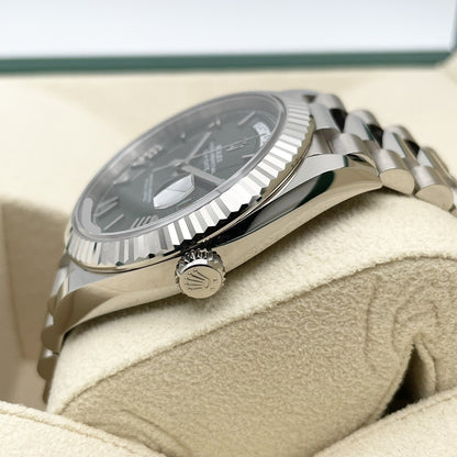 プレオウンド ロレックス デイデイト 228239 ホワイトゴールド オリーブグリーン　ローマン 40mm