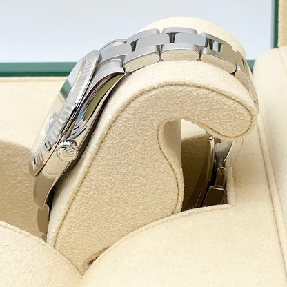 プレオウンド ロレックス デイトジャスト 126334 オイスターブレス ブライトブルー フルーテッドベゼル41ｍｍ