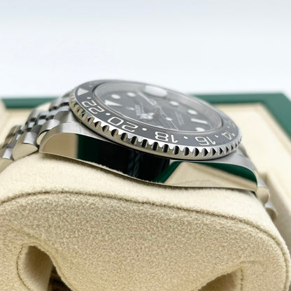 [2024 년의 새로운 릴리스! ! Rolex GMT 마스터 II 126710GRNR 검은 요빌 팔찌 40mm