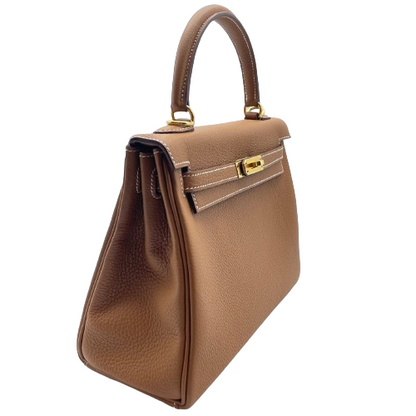 Hermes Kelly 25 金色 Togo 金色五金件 W 雕刻