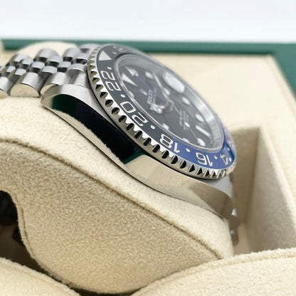 롤렉스 GMT 마스터 II 126710BLNR Jubilee 팔찌 검은 배트맨 40mm
