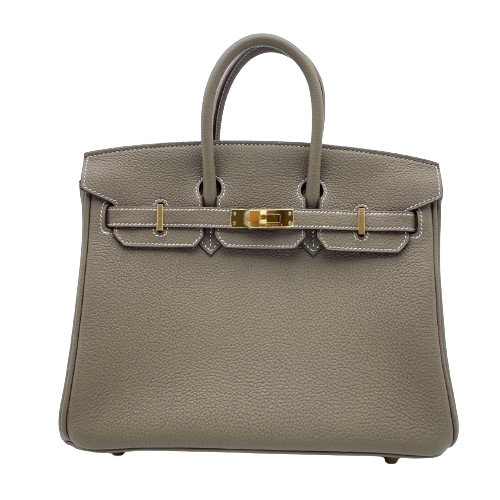 [現金價格]愛馬仕·伯金（Hermes Birkin）25 Etoup dogo金硬件W刻有