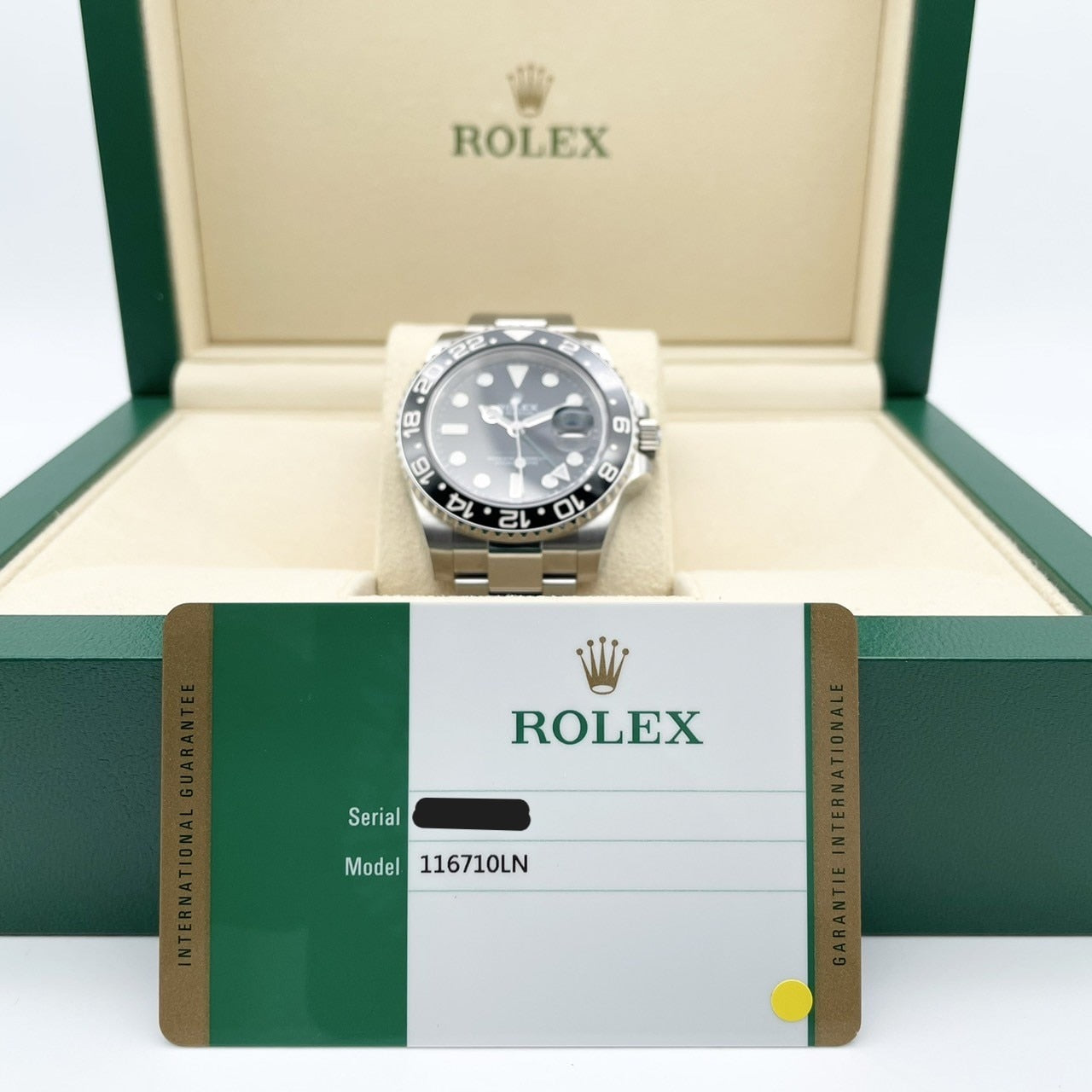 롤렉스 GMT 마스터 II 116710LN 굴 팔찌 40mm