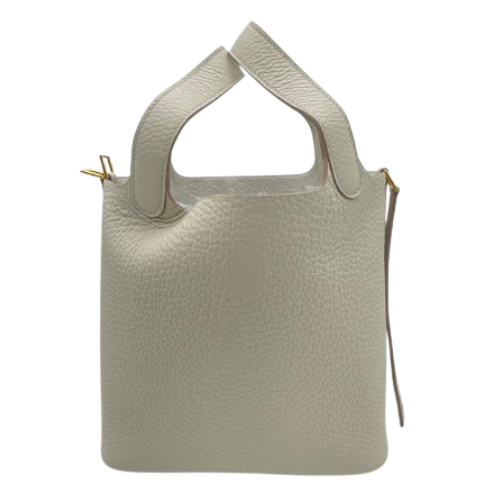 Hermes Picotin Lock PM Beton Torillon Clemence Gold Hardware W 새겨 져