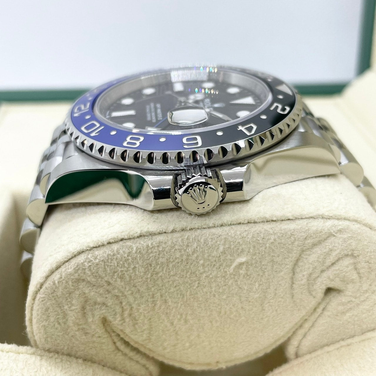 롤렉스 GMT 마스터 II 126710BLNR Jubilee 팔찌 검은 배트맨 40mm